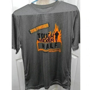 Mens size M Merrell “Tough Mudder “ 2016 Half Finisher Dry-Fit Shirt